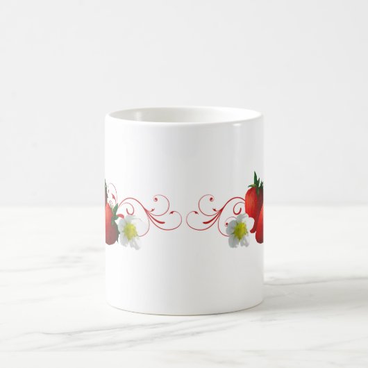 Erdbeeren-Tasse Tasse (Mittel)