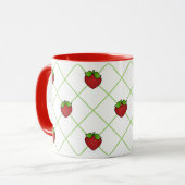 Erdbeeren-Tasse Tasse (Vorderseite Links)