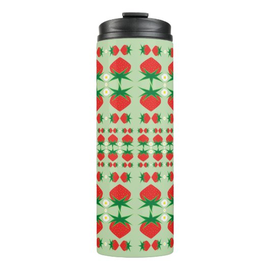Erdbeeren Thermal Travel Tumbler Thermosbecher (Vorderseite)