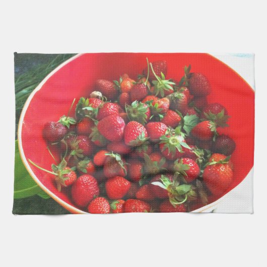 Erdbeeren-Tischset Geschirrtuch (Horizontal)