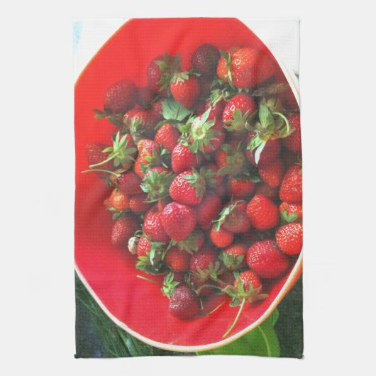 Erdbeeren-Tischset Geschirrtuch (Vertikal)