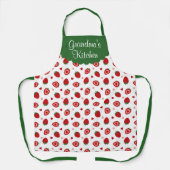 Erdbeeren überall Personalisierte Schürze drucken (Vorderseite)
