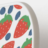 Erdbeeren und Blaubeeren Fruchtmuster Pickleball Schläger (Linke Seite)