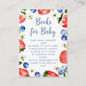 Erdbeeren und Blueberry Begleitkarte (Vorderseite)