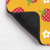 Erdbeeren und Blume Mousepad (Ecke)