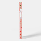 Erdbeeren und Blume Muster Case-Mate iPhone Hülle (Rückseite / Links)