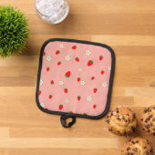Erdbeeren und Blumen Topflappen (Oben Unten)