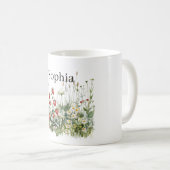 Erdbeeren- und Blumengarten Kaffeetasse (VorderseiteRechts)