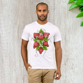 Erdbeeren und Blüten Mens T - Shirt