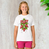 Erdbeeren und Blüten T - Shirt