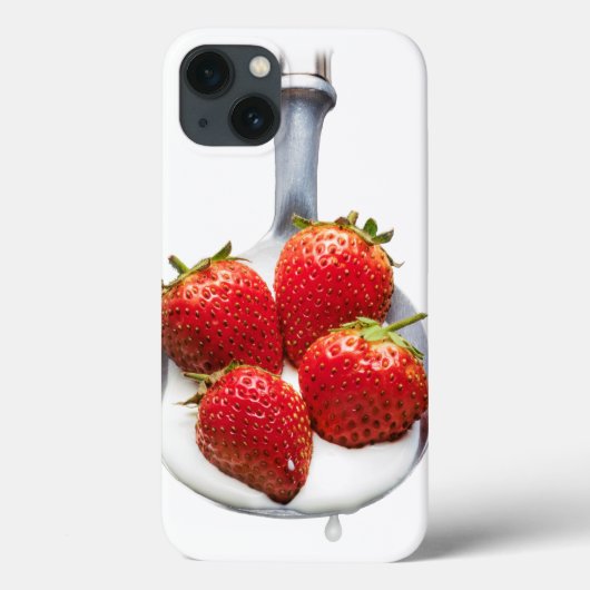 Erdbeeren und Creme Case-Mate iPhone Hülle (Rückseite)