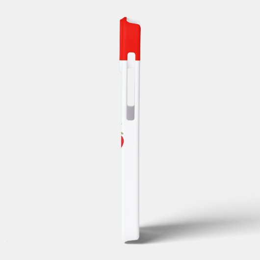 Erdbeeren und Creme Frischobst Sommermongramm Case-Mate iPhone Hülle (Rückseite / Links)