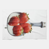 Erdbeeren und Creme Küchentuch (Horizontal)