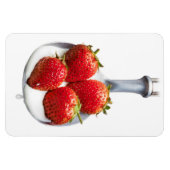 Erdbeeren und Creme Magnet (Horizontal)