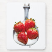 Erdbeeren und Creme Mousepad (Vorne)