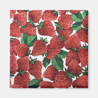Erdbeeren und Creme Muster
