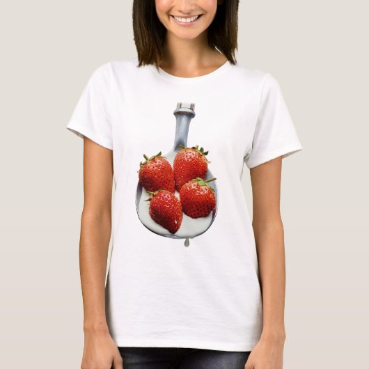 Erdbeeren und Creme T-Shirt (Vorderseite)