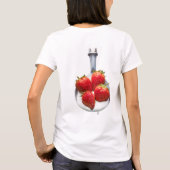 Erdbeeren und Creme T-Shirt (Rückseite)