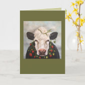 Erdbeeren und Cremekarte Karte (Gelbe Blume)