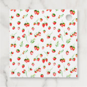 Erdbeeren und Daisies Baby Dusche Vielen Dank Geschenkanhänger (Rückseite)