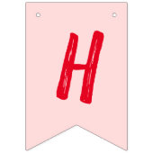 Erdbeeren und Erdbeeren Wimpelkette (Zweite Fahne)