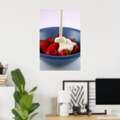 Erdbeeren und Foto Poster (Heimbüro)