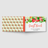 Erdbeeren und Gänseblümchen Geburtstag Gästebuch (Voll)