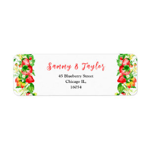 Erdbeeren und Gänseblümchen Hochzeit