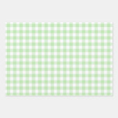 Erdbeeren und Gingham Pink & Green Wrapping Paper Geschenkpapier Set (Vorderseite 3)