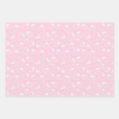 Erdbeeren und Gingham Pink & Green Wrapping Paper Geschenkpapier Set (Vorderseite 2)