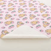 Erdbeeren und Guinea, rosa Sherpadecke (3/4)