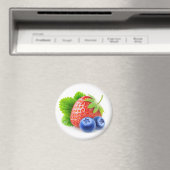 Erdbeeren und Heidelbeeren Magnet (In Situ (Geschirrspüler))