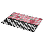 Erdbeeren und Karton Schneidebrett (Ecke)