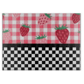 Erdbeeren und Karton Schneidebrett (Vorderseite)