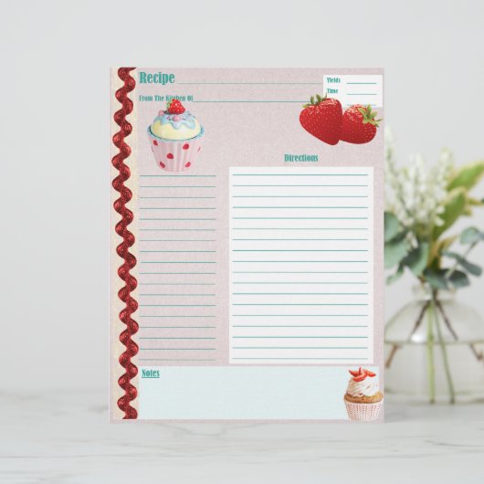 Erdbeeren und Krebsrezeptur (Stehend Vorderseite)