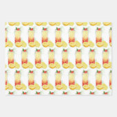 Erdbeeren und Lemon Wrapping Paper Geschenkpapier Set (Vorderseite 3)
