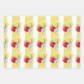 Erdbeeren und Lemon Wrapping Paper Geschenkpapier Set (Vorderseite 2)