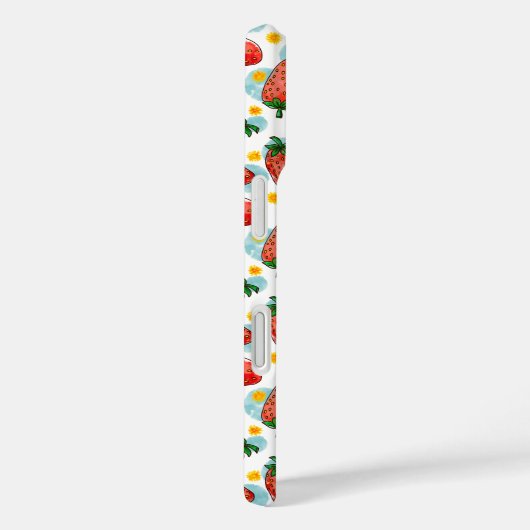 Erdbeeren und Milcherzeugnisse Case-Mate iPhone Hülle (Rückseite / Rechts)