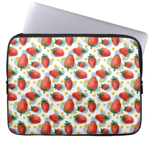 Erdbeeren und Milcherzeugnisse Laptopschutzhülle