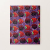 Erdbeeren und Pflaumen Puzzle (Vertikal)