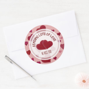 Erdbeeren und Polka Dot Personalisierte Etiketten Runder Aufkleber