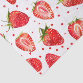 Erdbeeren und Punktmuster Seidenpapier (Detail)