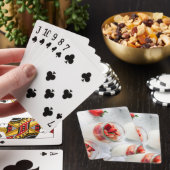 Erdbeeren und Rahm Spielkarten (In Situ)