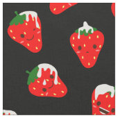 Erdbeeren und Rahm Stoff (Nahaufnahme)