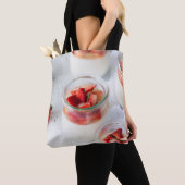 Erdbeeren und Rahm Tasche (Von Nahem)