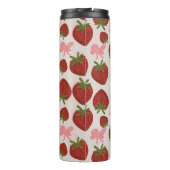 Erdbeeren und Schleifen Thermal Tumbler Thermosbecher (Rückseite)