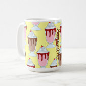 Erdbeeren und Schokolade Kaffeetasse (Vorderseite Links)