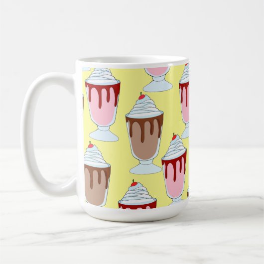 Erdbeeren und Schokolade Kaffeetasse (Links)