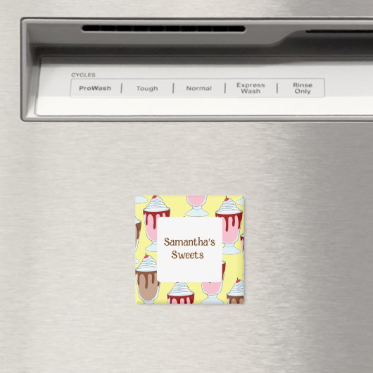 Erdbeeren und Schokolade Magnet (In Situ (Geschirrspüler))