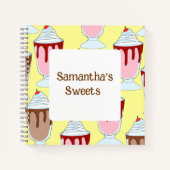 Erdbeeren und Schokolade Notizblock (Vorderseite)